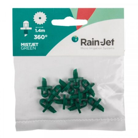 Rainjet Micro Mistjet Green - 360 Degrees - Packed 10