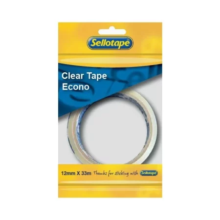 Sellotape Clear 12mmx33M Flow