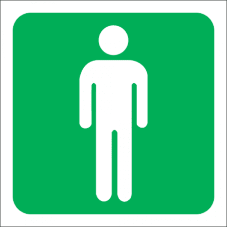 Sign Abs - Mens Toilet - 190 x 190mm