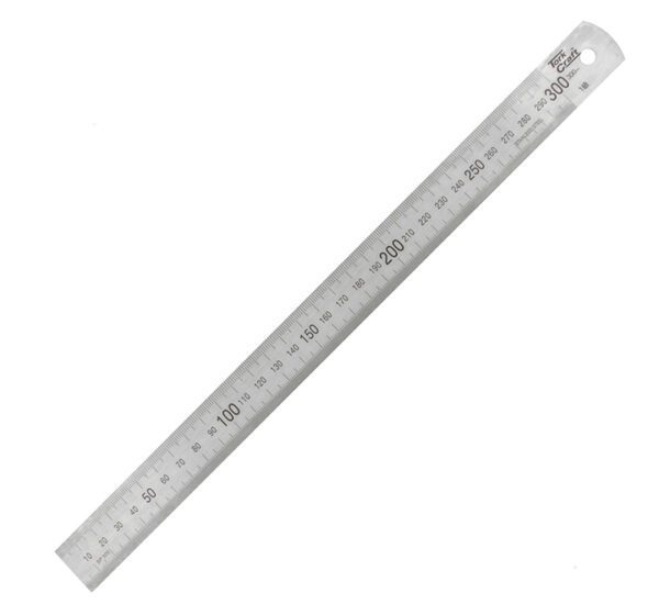 Tork Craft Stainless Steel Ruler 300 x 25 x 1.0mm
