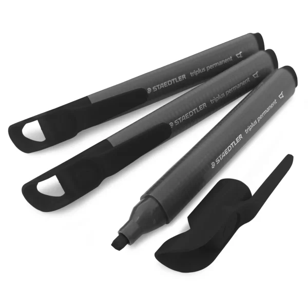 Steadtler Tripluspermanent Marker Chisel  Tip 4'S Black