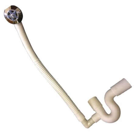 Trap Rubber Bath & Overflow (50mm Pvc out)