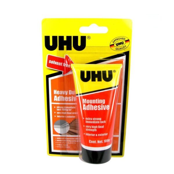 Uhu Mounting Adhesive 100gms  Household Range Carded