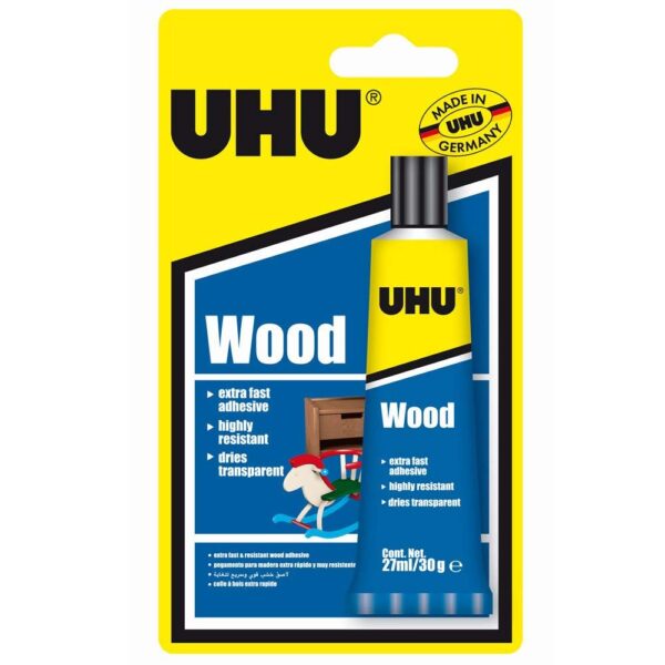 Uhu Wood Glue 30gms Household Range  Carded