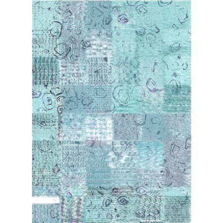 Waltex Area Rug Abstraction Teal - 155 x 230