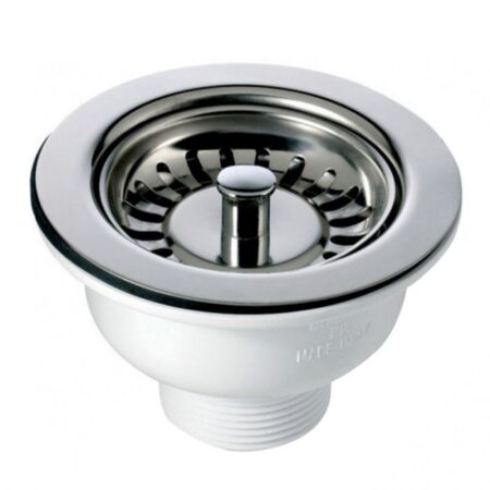 Waste Sink Large Strainer & Plug  90mm SABS
