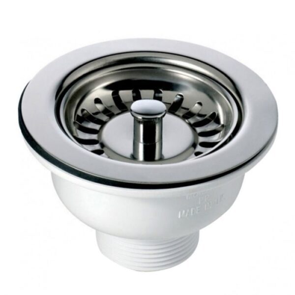 Waste Sink Large Strainer & Plug  90mm SABS