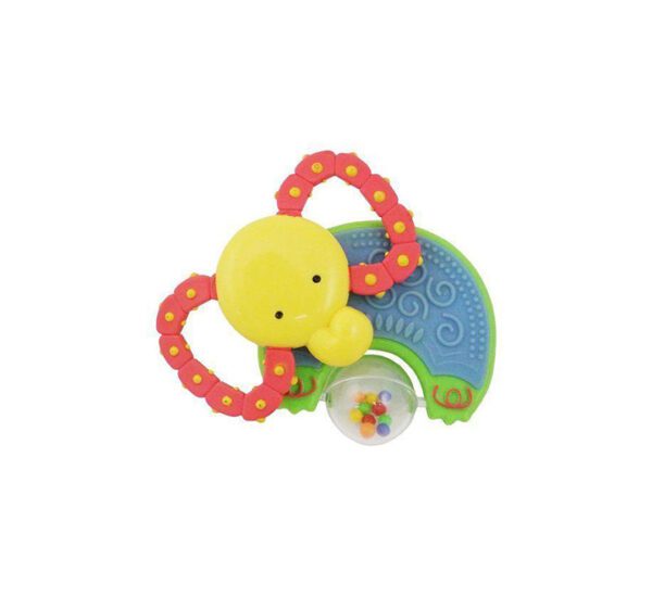 Whizzy Rattle Teether- Elephant