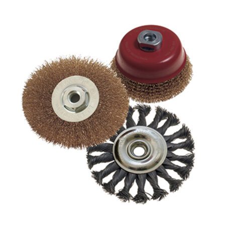 Tork Craft Wire Brush Set (3 Piece) 100mm Twist Knot Wheel