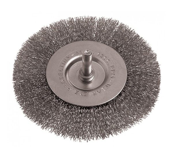 Tork Craft Wire Wheel Brush 100mm 6mm Shaft Stainless Steel