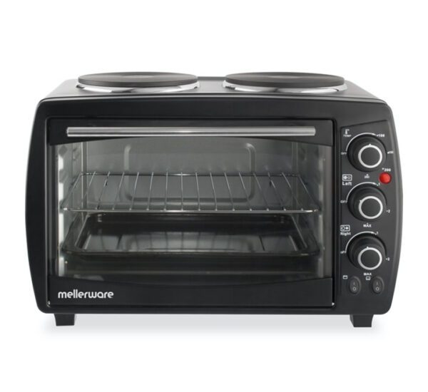 Mellerware Min Oven Hotplates Horizon 18l 2400W 27803BK