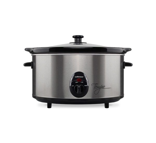 Mellerware Slow Cooker - Tempo - 3.5 Litres - 240Watts - Stainless Steel - 27565A