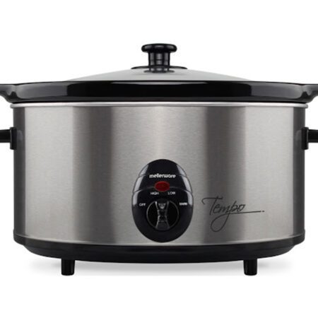 Mellerware Slow Cooker - Tempo - 6.5 Litres - 320Watts - Stainless Steel - 27565A