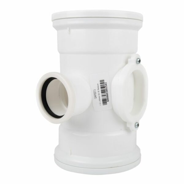 Flo-Tek Waste Junction- SV (Soil-Vent System - Above Ground) - 110  x  50mm -  87.5 Degrees - Red