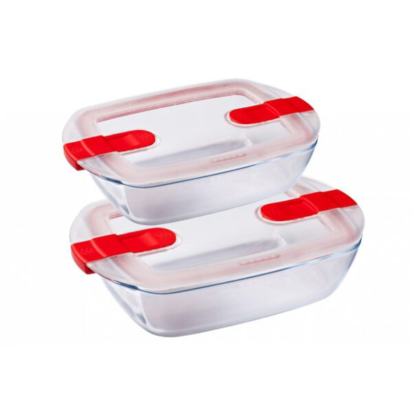 Pyrex 2 Piece Storage Box - 2.5 Litres & 0.8 Litres