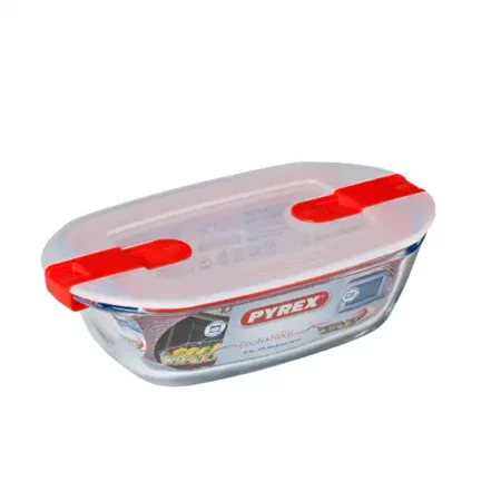 Pyrex Cook & Heat Rectangular Glass Dish with Cover - 17 x 10