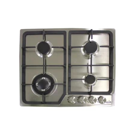 Alva Gas Hob - 60cm - 4 Burner - Stainless Steel