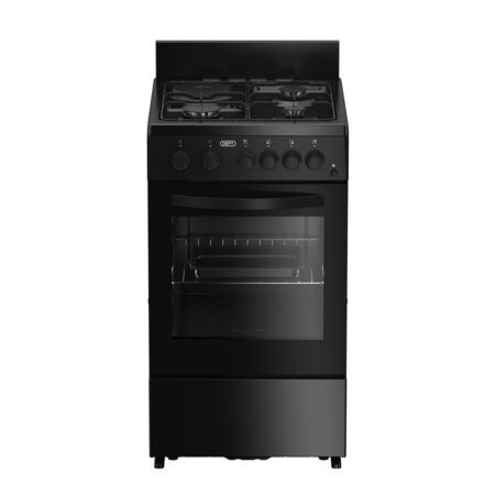 Defy 3 Burner Gas Electric Stove - Black - DGS578