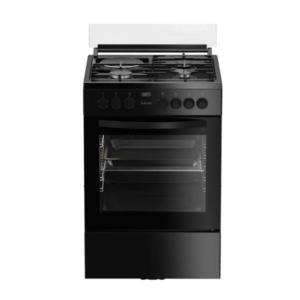 Defy Gas/Electric Stove - 60Cm - Black - DGS679