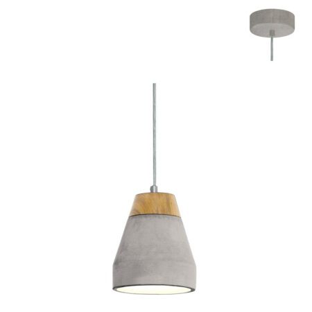 Eurolux Tarega 1-Light Pendant 150mm Grey/Brown